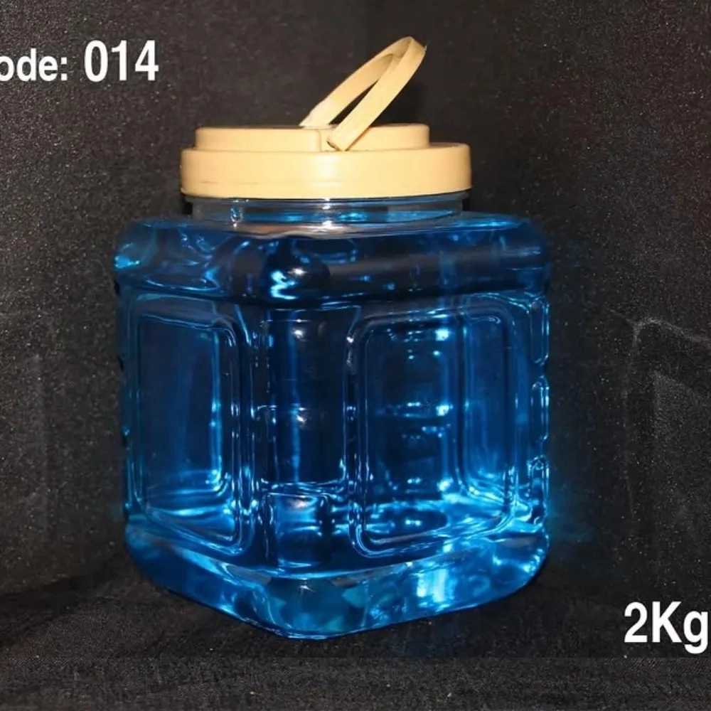 2 kg plastic jar with screw lid handle 014