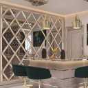 The interior decoration of the decorative rain-embroidered mirror in Urmia