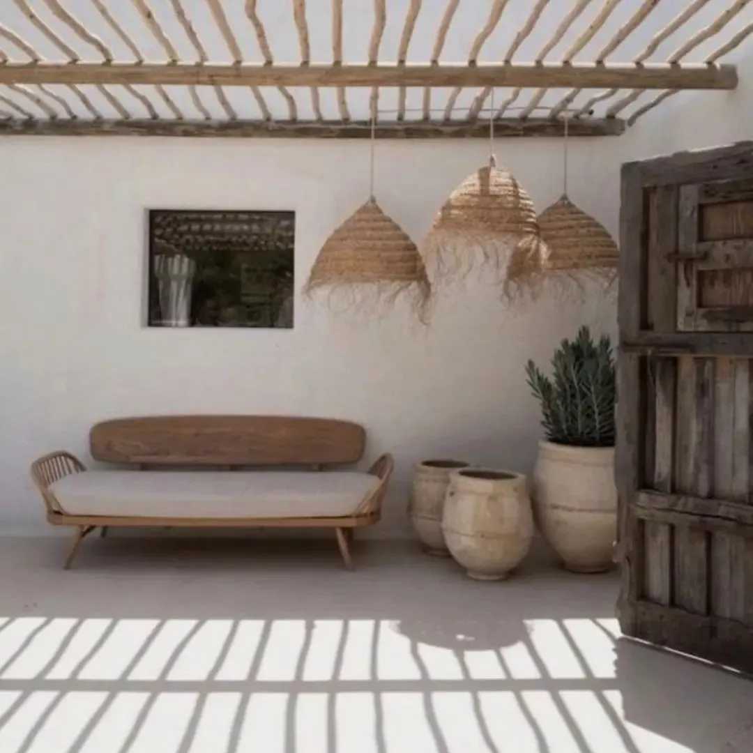 لوستر های زیبای حصیری