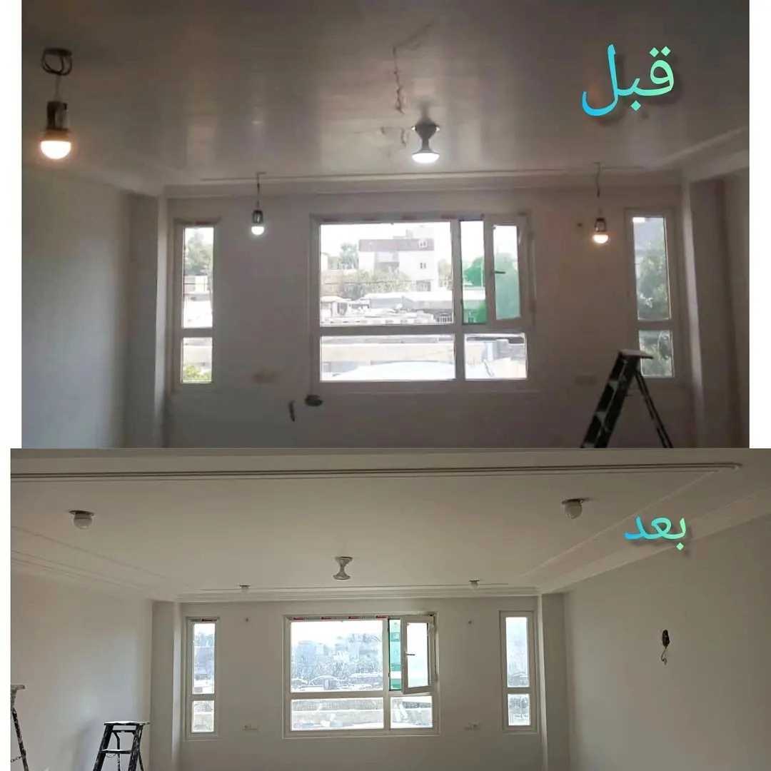 اجرای رنگ‌ اکریلیک فیلی با زیر کاری تکسچر
