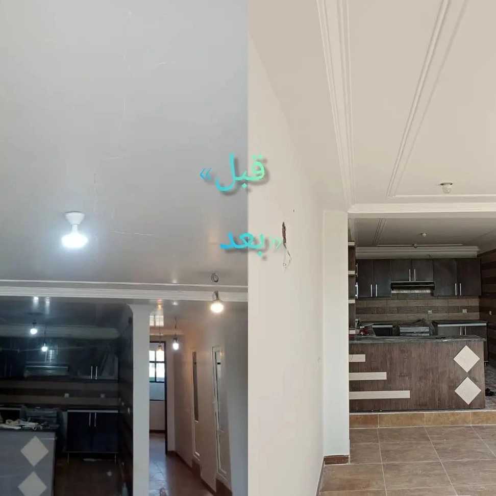 اجرای رنگ‌ اکریلیک فیلی با زیر کاری تکسچر