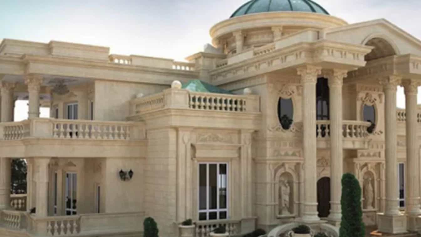 Application of travertine stone in building