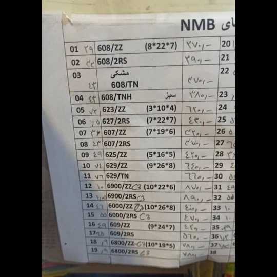 بلبرینگ میزان