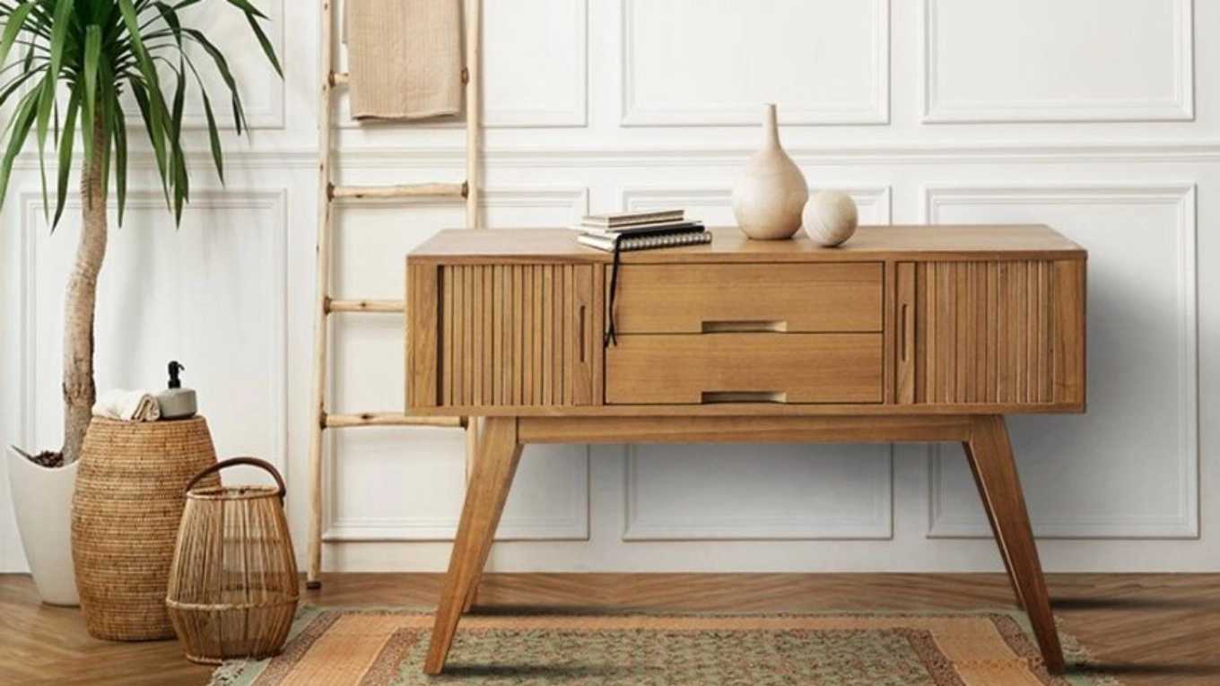The production workshop of bed set, TV table and Rejan wooden console in Gonbadkavos