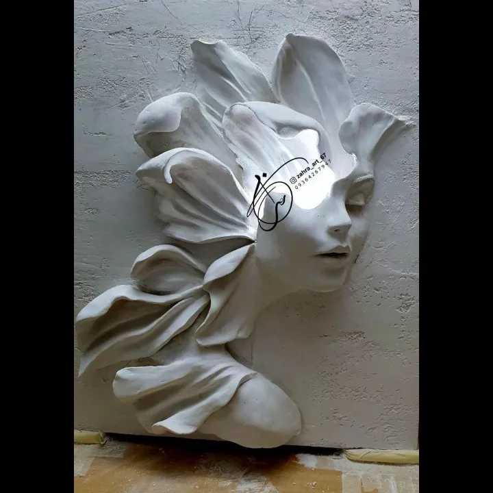 گچبری با طرح های چهره