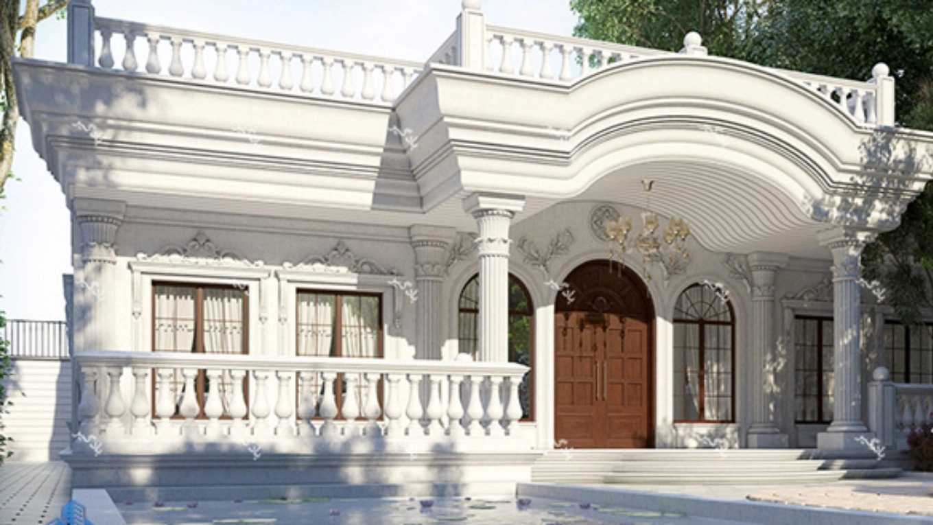 Implementation of the classical and Roman facade of the building and purchase of Judki stone in Durood