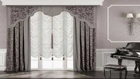 What is the role of curtains in interior decoration?