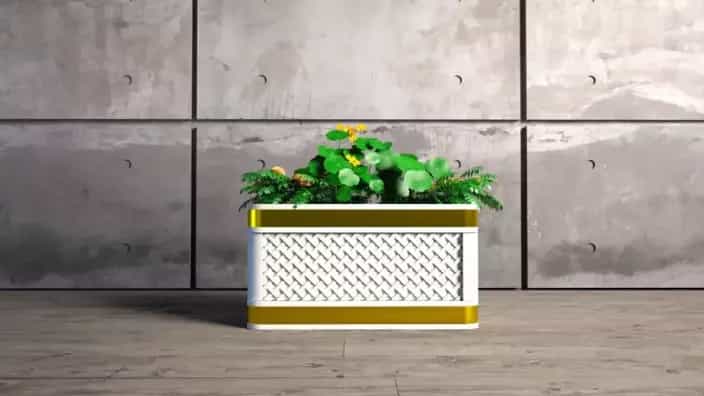 Concrete flower box