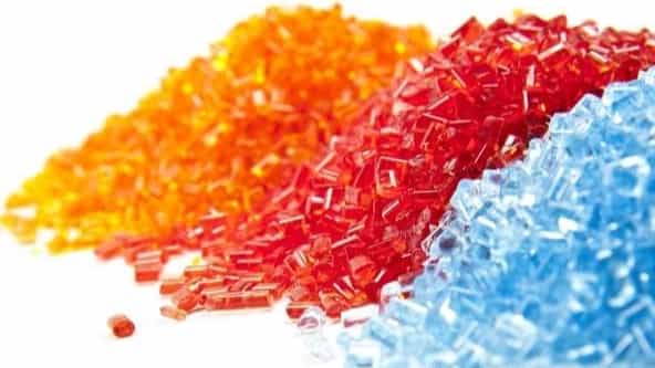 The difference between colored and transparent granules