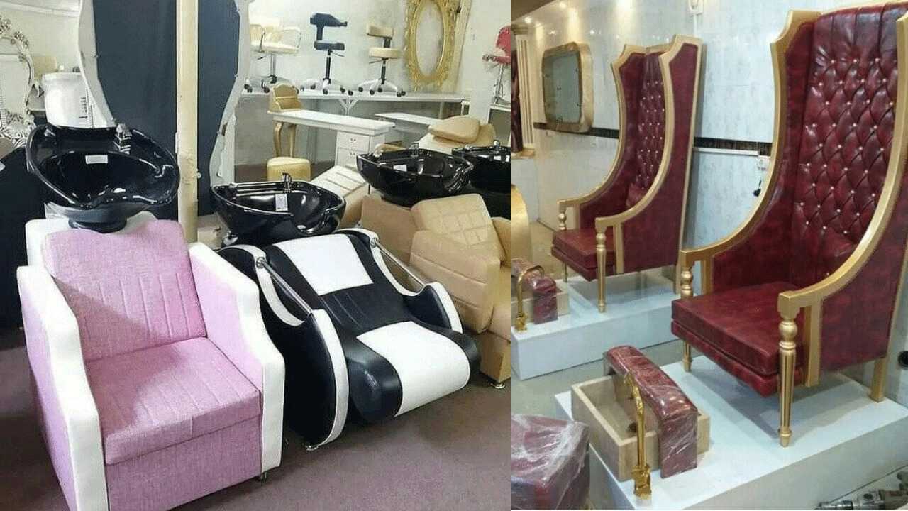 بيع المعدات الحديثة لصالون تصفيف الشعر روزان في طهران