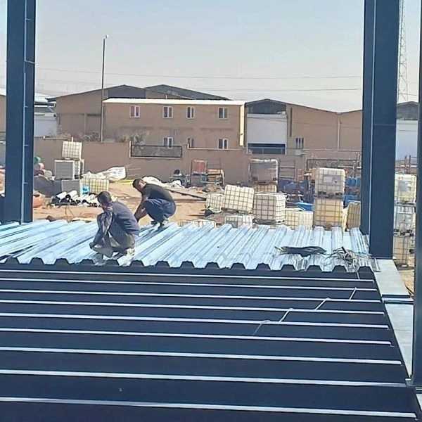 نصب عرشه فولادی برای شرکت پرژگ