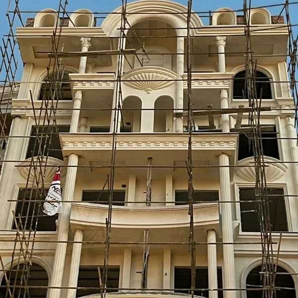 نما کاری ساختمان صبوری اجرای نما رومی سیمانی و مدرن در نوشهر مازندران