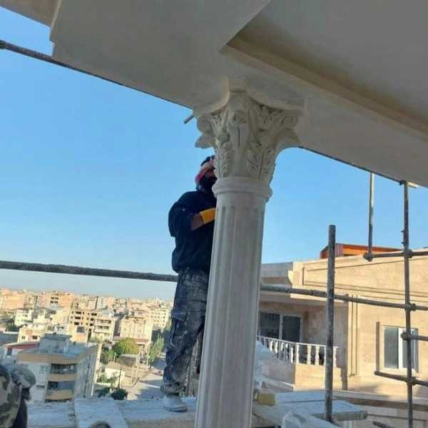 نما کاری ساختمان صبوری اجرای نما رومی سیمانی و مدرن در نوشهر مازندران