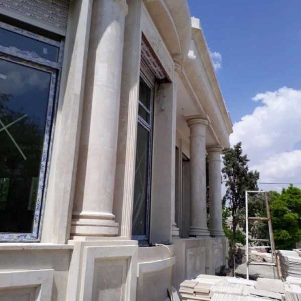 تولیدی ستون های سنگی گرد کاظمی در اصفهان