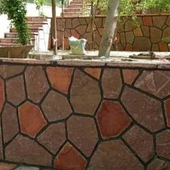 اجرای سنگ ورقه ای