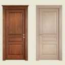 Replacement wooden door in Ferdis Andisheh Mallard mill