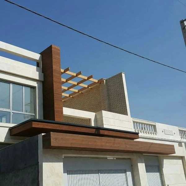 اجرای نصب چوب ترموود سیرجان گروه معماران اریکه خضری پور در کرمان