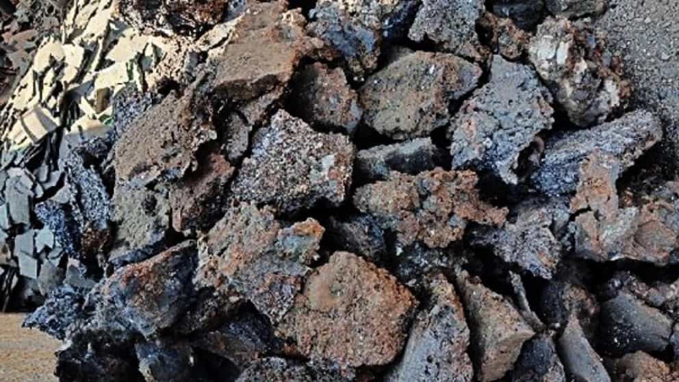 Kharsek and iron slag