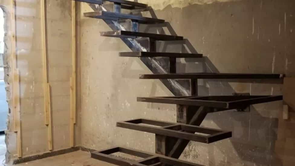 Metal stairs