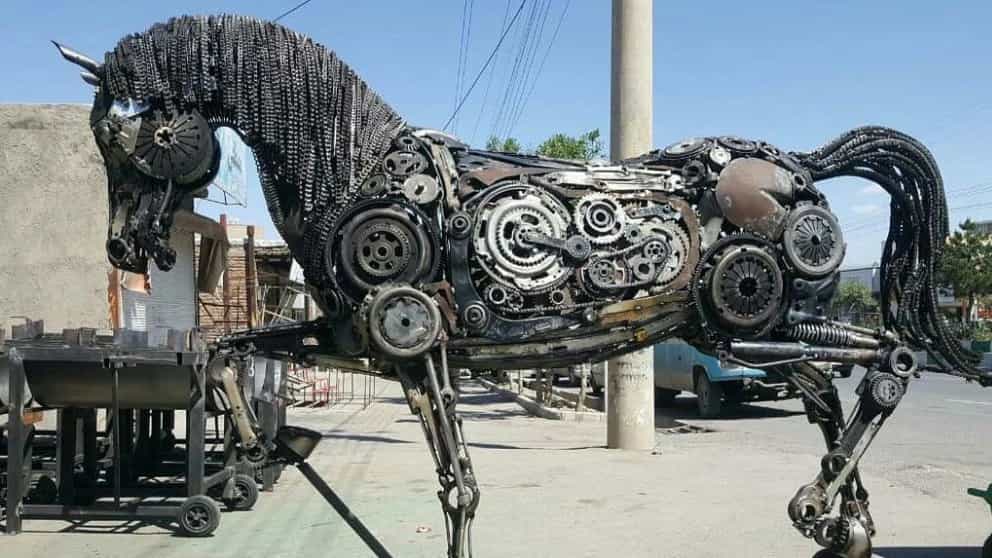 Metal heykel yapma yöntemi