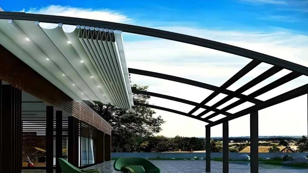Sino Sazeh movable and fixed roof and canopy in Mashhad