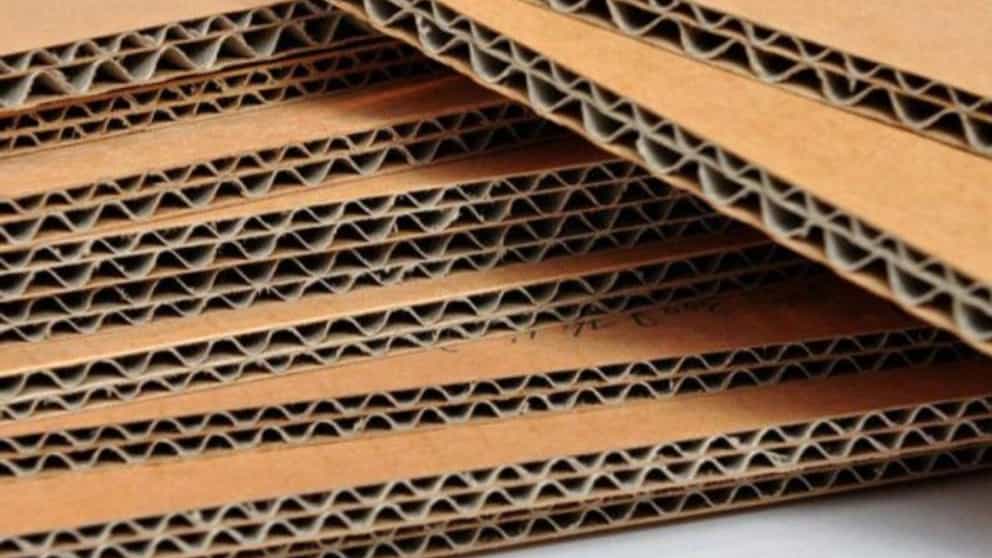 Application of five-layer cardboard
