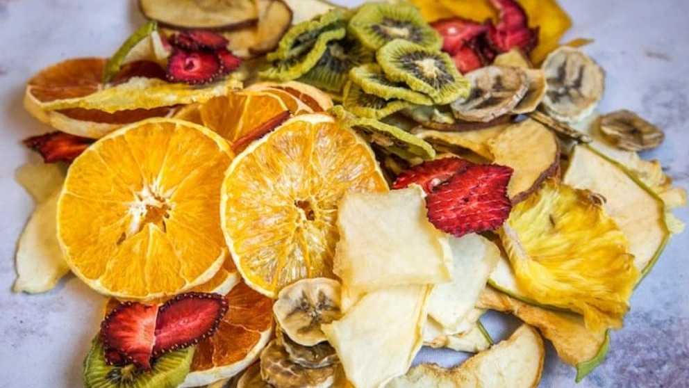 Golbahar Azerbaijan dried fruit chips production workshop