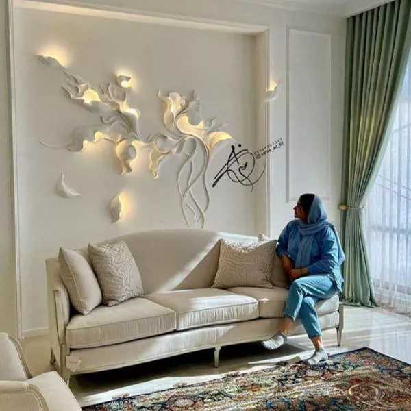 اجرا گچبری با حضور مدرس زهرا حسینی