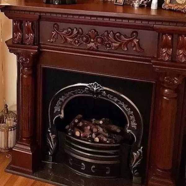 شومینه های کلاسیک(برقی،گازی،چدنی)با فرم چوب