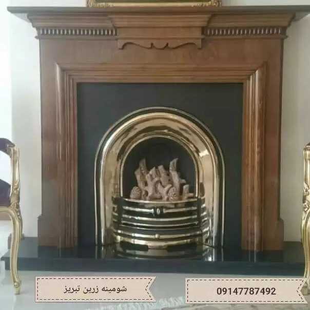 شومینه های کلاسیک(برقی،گازی،چدنی)با فرم چوب
