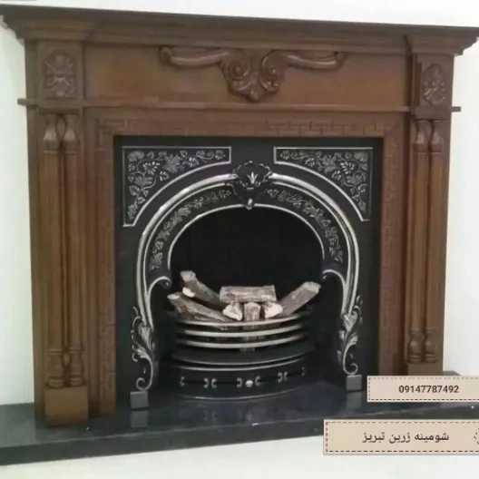 شومینه های کلاسیک(برقی،گازی،چدنی)با فرم چوب