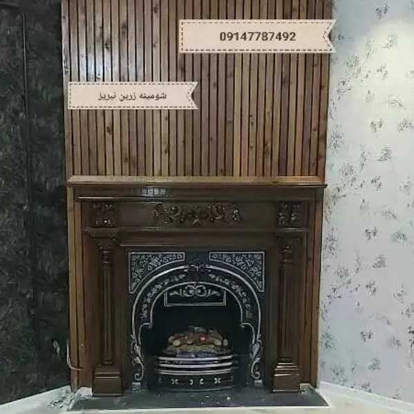 شومینه های کلاسیک(برقی،گازی،چدنی)با فرم چوب