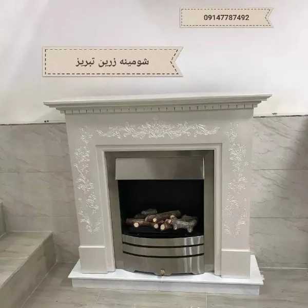 شومینه های کلاسیک(برقی،گازی،چدنی)با فرم چوب و سنگ