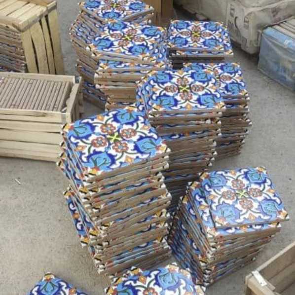 کاشی سازی سنتی هفت رنگ اصحاب هاشمی در اصفهان