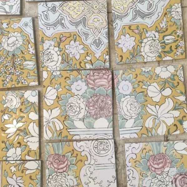 کاشی سازی سنتی هفت رنگ اصحاب هاشمی در اصفهان