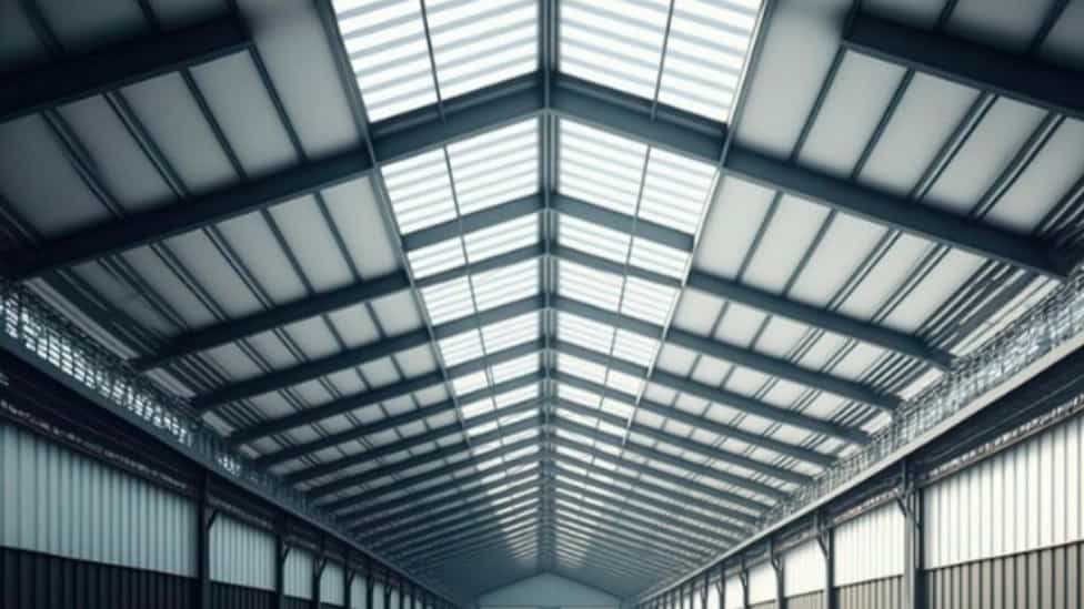 Covering the roof of the shed