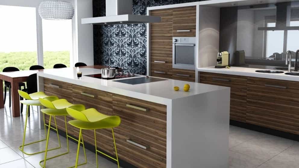Modern and stylish kitchen cabinets in the campus