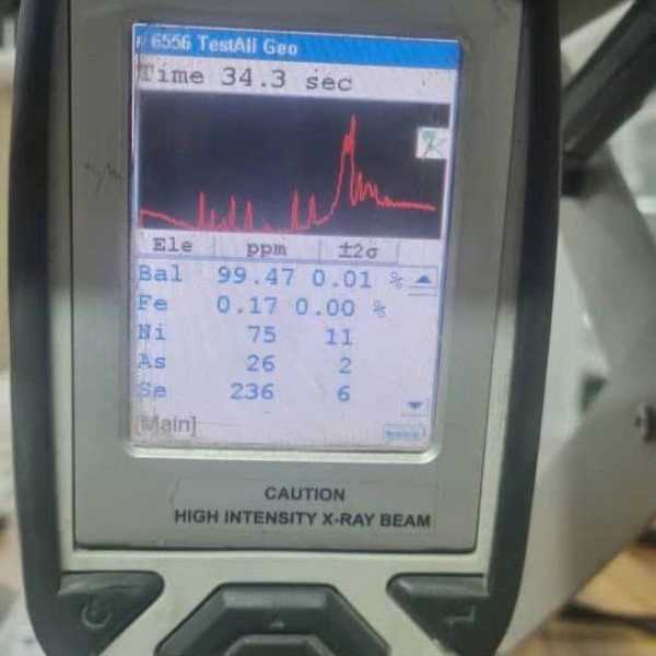 قالکاری زرین صنعت ، تست خاک معدنی با دستگاه XRF در کرج