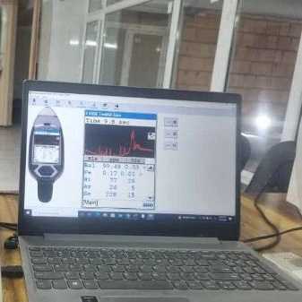 قالکاری زرین صنعت ، تست خاک معدنی با دستگاه XRF در کرج
