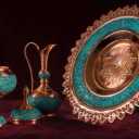 Production of Yazdani handicrafts, turquoise, enamel and copper in Isfahan