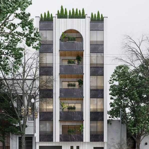 طراحی داخلی و نمای مدرن و آجری