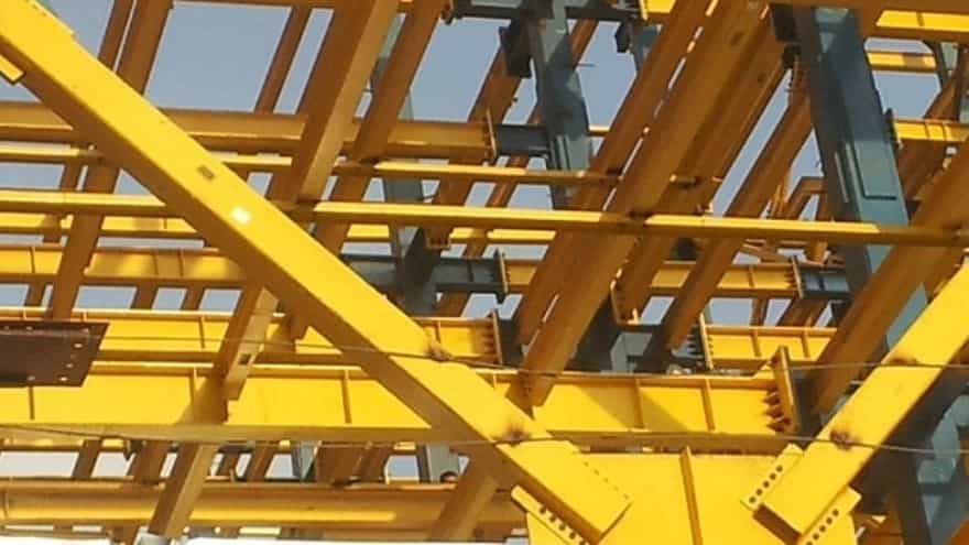 Shelving bolts for the building frame