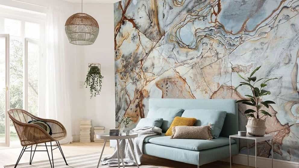 Types of wallpaper in home decoration