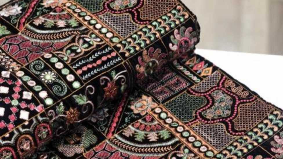 مخمل سوزن دوزی چابهار