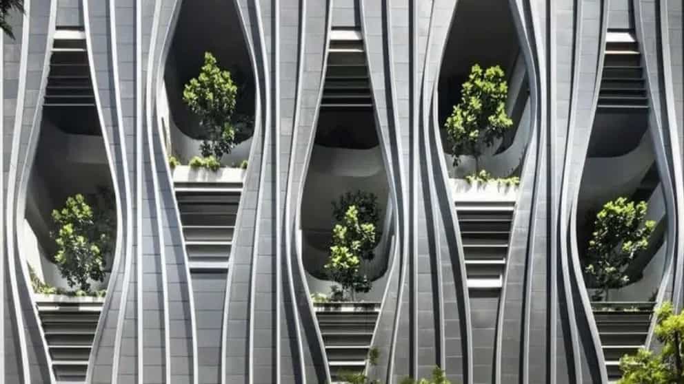 Types of building and villa facade materials