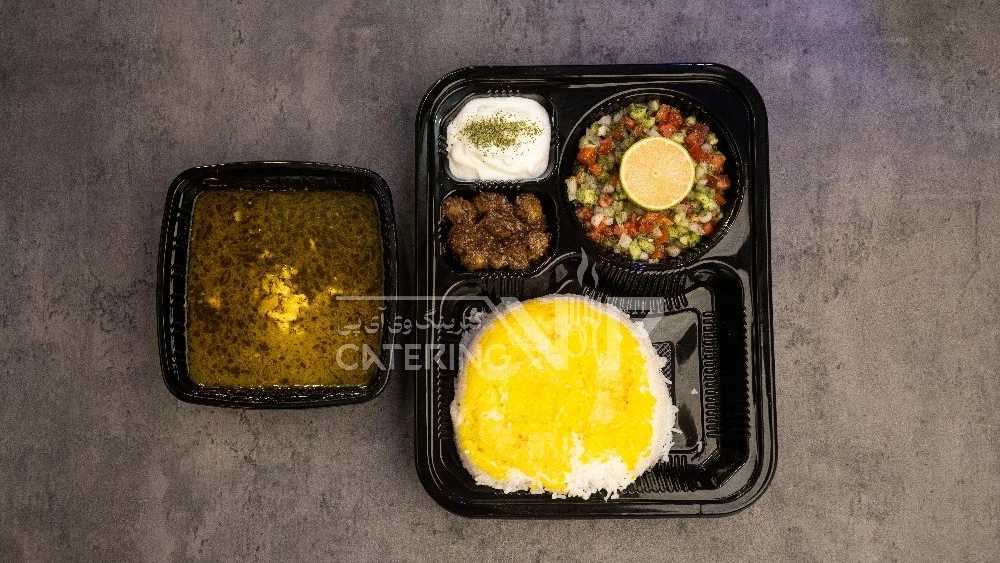 چلو خورشت باقالی قاتوق