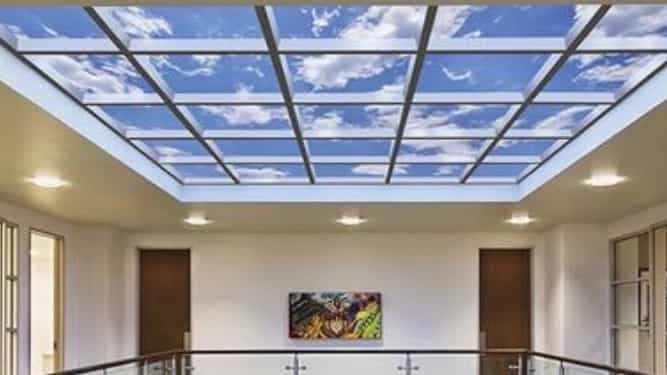 What is the virtual sky ceiling?