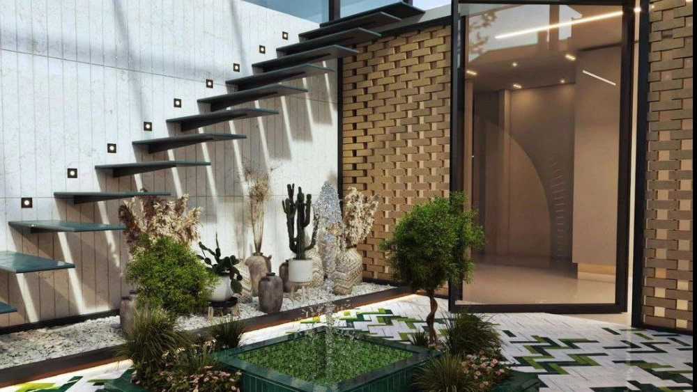 مكتب رشا للهندسة المعمارية، تصميم وتنفيذ التصميم الداخلي لواجهة الفيلا في شيراز