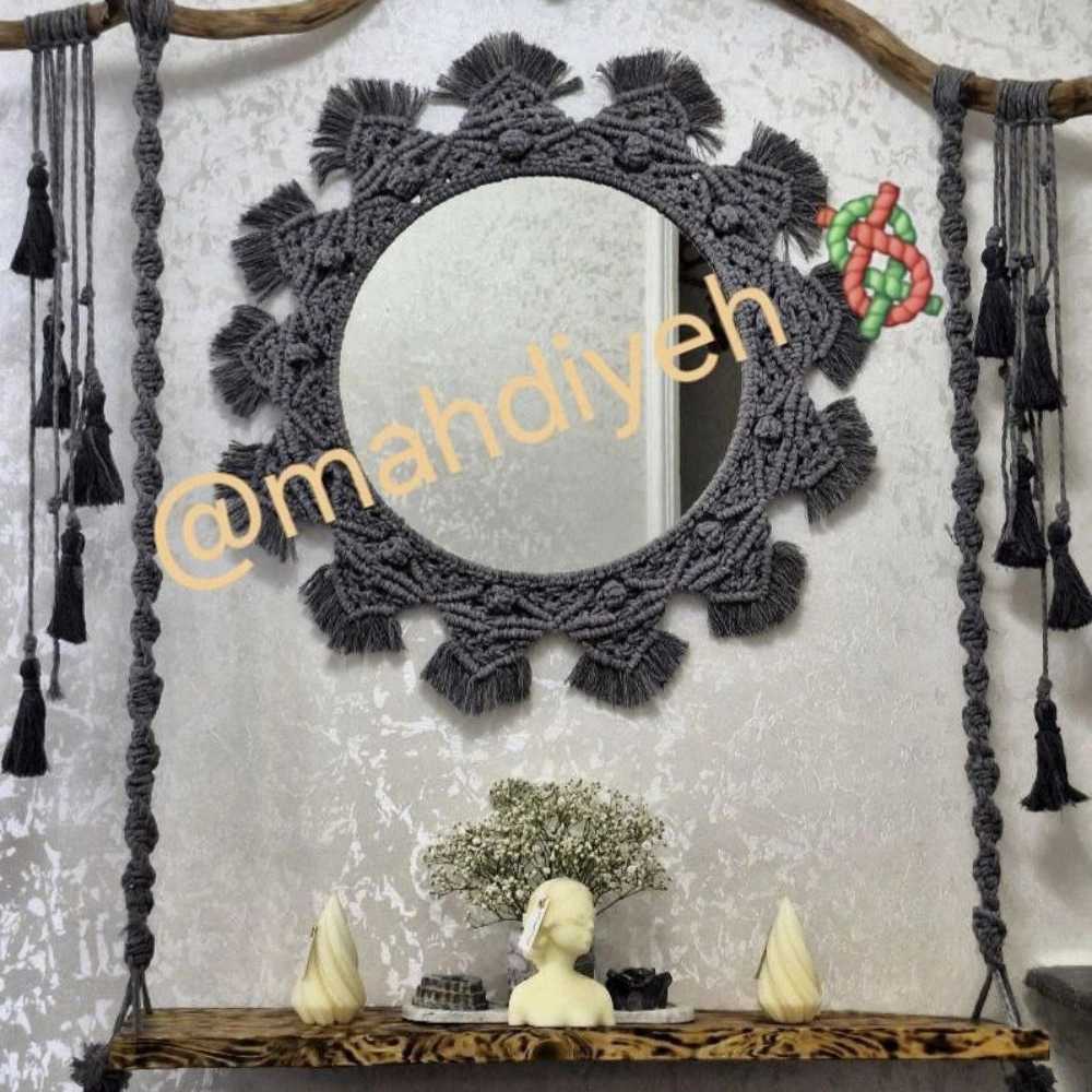 مکرومه بافی مهدیه، سفارش انواع صندل پادری شلف کیف و لوستر در انزلی