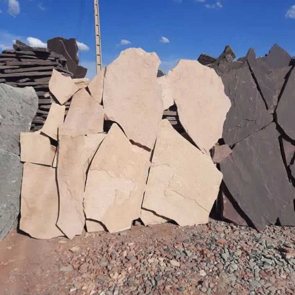 لاشه سنگ و سنگ ورقه ای مصالح رجبیان